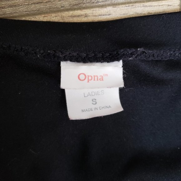 Opna S Black Moisture Wicking Athletic Shirt - Picture 3 of 7